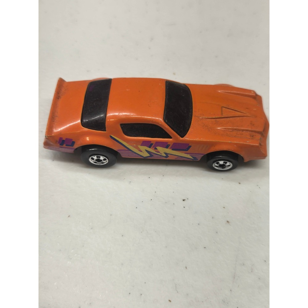 Vintage Hot Wheels 1982 Orange Lightning Bolt Diecast Car Malaysia Blackwall
